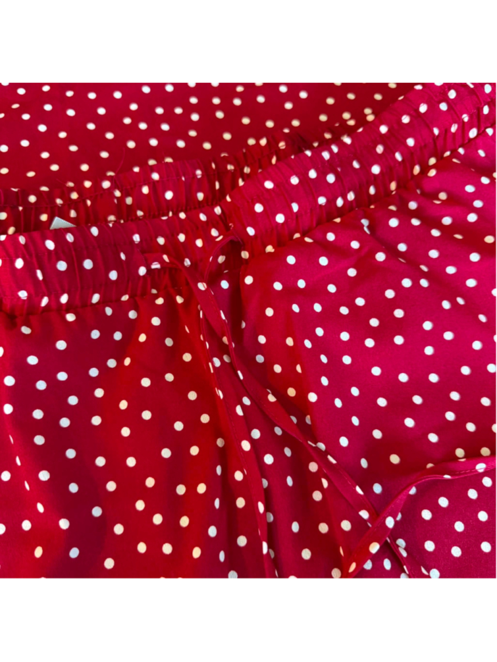 Women's SIMLU Red & White Polka Dot Maxi Skirt - 2X - Picture 5 of 7